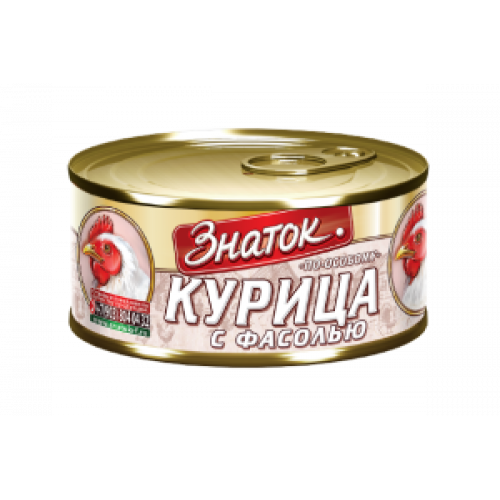 Курица ПО_ОСОБОМУ с фасолью  ж/б,ключ 325 гр.